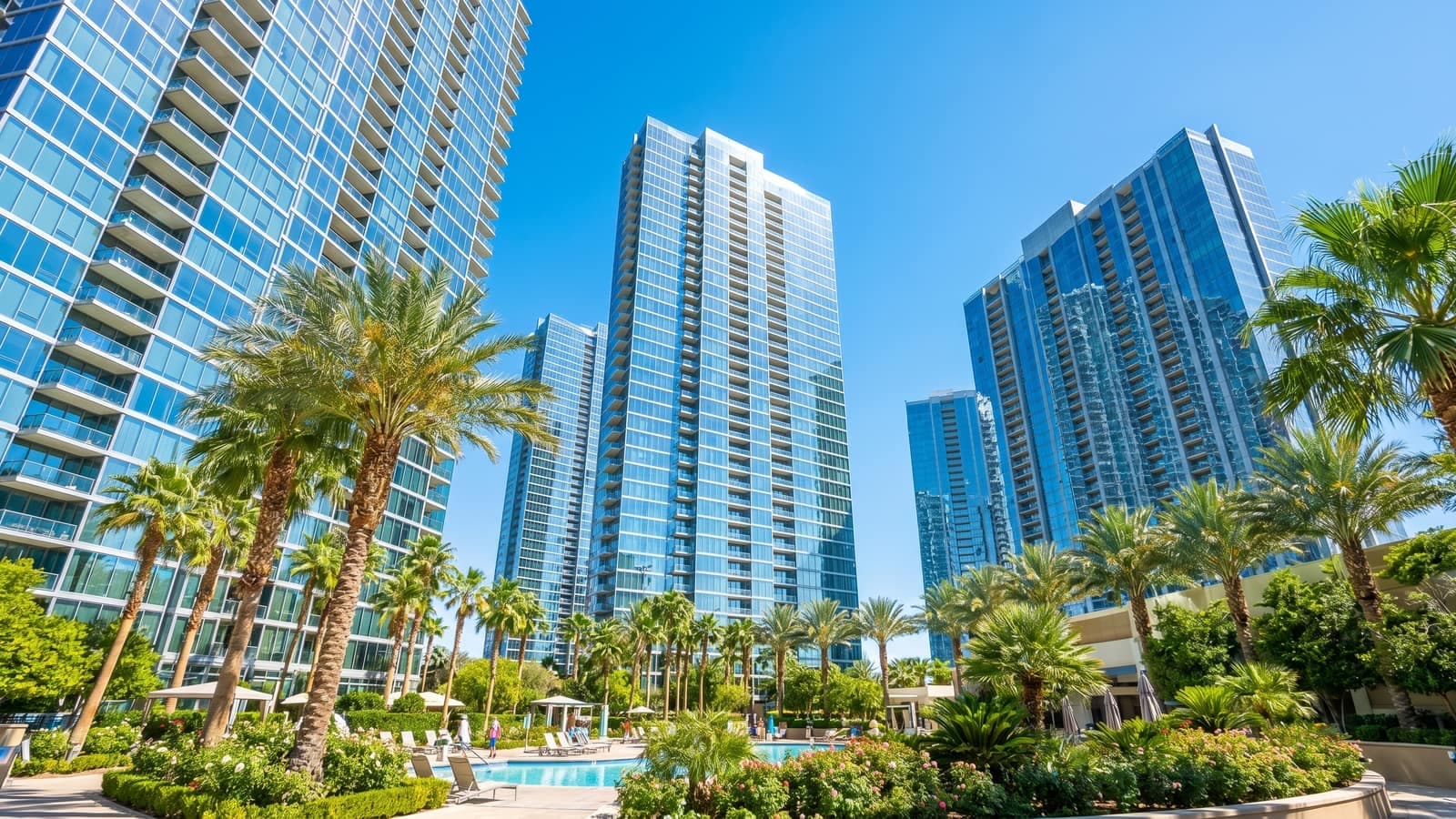 Trump International Hotel Las Vegas — 64-story gold-glass condo-hotel tower adjacent to the Strip in ZIP 89109